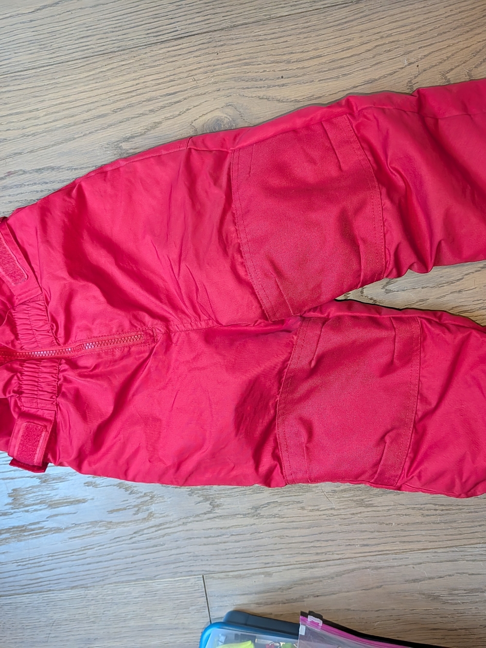 Kids Red Snow Pants - Lightweight Waterproof Bottoms